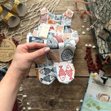 Coastal Stamps Footed Romper