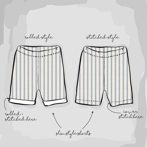 PERFECTLY IMPERFECT Shorts | Coastal Stripe