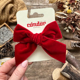 Velvet Hair Bow | Red Velvet