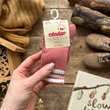 3-Stripes Knee Sports Socks | Terracota