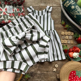 Courtside Stripe Knot Bow Headband