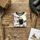 Cream Mallard Long BeeJamas