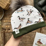 Cream Mallard Bobble Hat