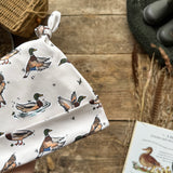 Cream Mallard Knotted Hats