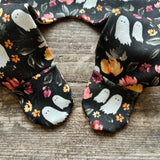 Dark Bootiful Blooms Footed Romper | Ready To Post