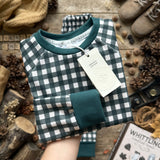 Evergreen Check Long BeeJamas