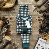 Evergreen Check Long BeeJamas