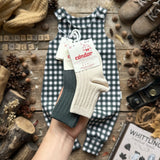 Evergreen Check Bloomer Romper