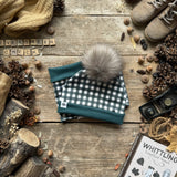 Evergreen Check Bobble Hat