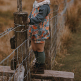 Rib Knee Socks With Contrasted Curling | Lichen Green