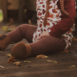 Cotton Rib Tights | Praline | LAST SIZES