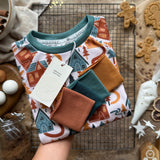 Gingerbread Village Long BeeJamas