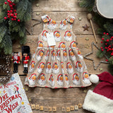 Gold Santa Stripe Dress