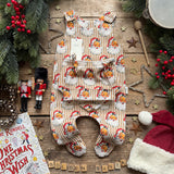 Gold Santa Stripe New Baby Bundle