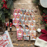 Gold Santa Stripe Harem Leggings