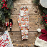 Gold Santa Stripe Slim Leggings
