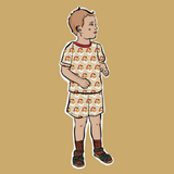Gold Santa Stripe Short BeeJamas