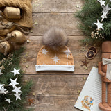 Golden Wishes Bobble Hat