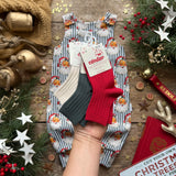 Green Santa Stripe Long Romper