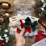 Green Santa Stripe Dress