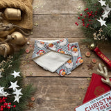 Green Santa Stripe Dribble Bib