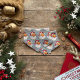 Green Santa Stripe Dribble Bib