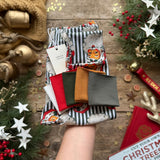 Green Santa Stripe Slim Leggings