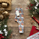 Green Santa Stripe Harem Leggings