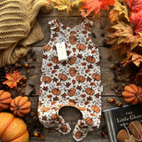 Rustic Pumpkins Footed Romper | Ready To Post