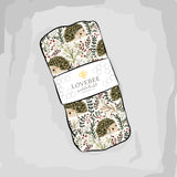 Hedgehog Hideaway Organic Double Gauze Swaddle