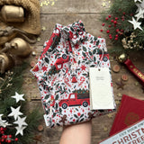 Holiday Truck Bloomer Romper
