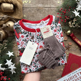 Holiday Truck Long Romper