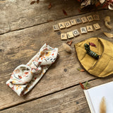 Ladybird Floral Knot Bow Headband