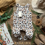 Leopard Footed Romper