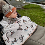 Cream Mallard Teddy Blanket