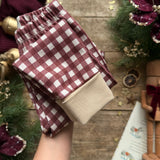 Mulberry Check Long BeeJamas