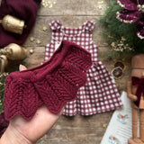 Mulberry Check Bloomer Romper