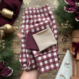 Mulberry Check Knotted Hats