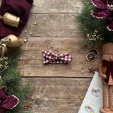 Mulberry Check Knot Bow Headband