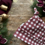 Mulberry Check Knotted Hats