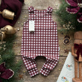 Mulberry Check Long Romper