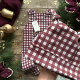 Mulberry Check Knotted Hats