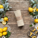 Mustard Gingham Organic Double Gauze Swaddle | BRAND NEW