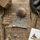 Olive Mallard Bobble Hat
