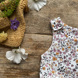 Petal Breeze Footed Romper