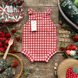 Picnic Check Bloomer Romper