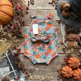 Pumpkin Meadow Bloomer Romper