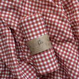 Red Gingham Organic Double Gauze Swaddle | BRAND NEW