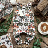Safari Storybook Long Romper | Stock
