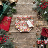 Red Santa Stripe Bloomers